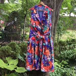 Multi-color Floral Dress